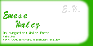 emese walcz business card